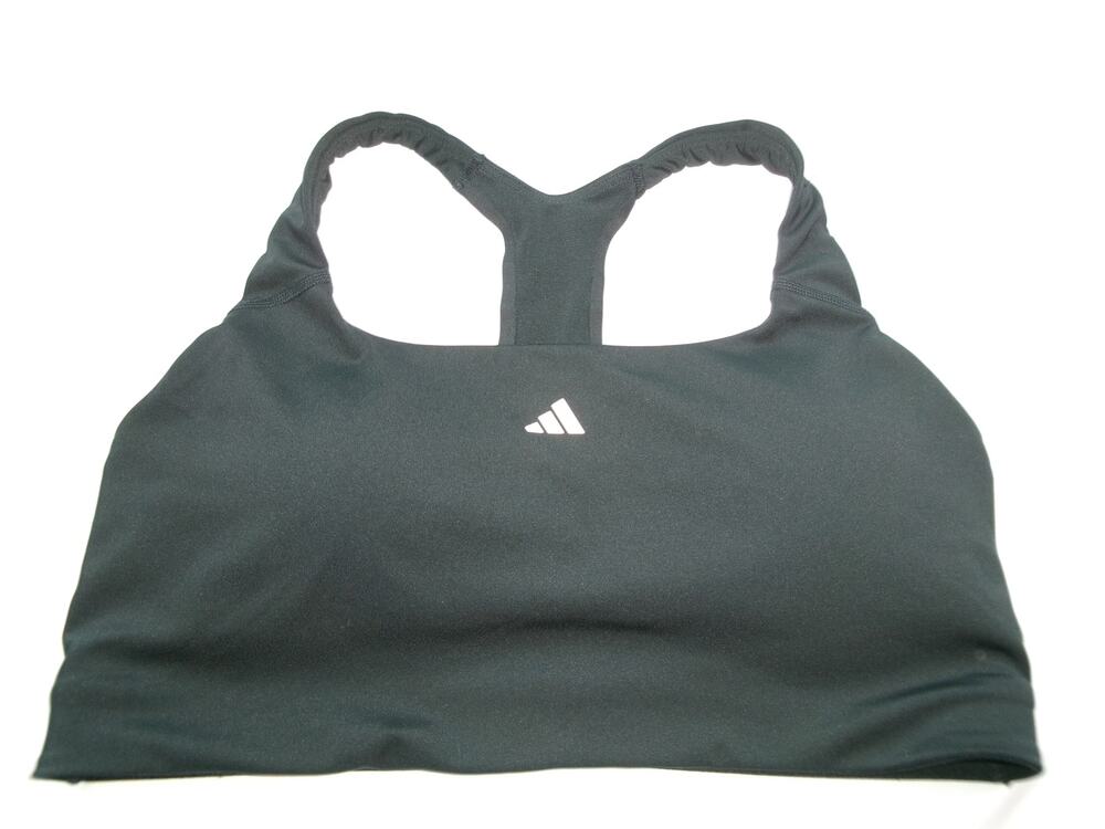 Adidas Black Medium Support Racerback Sports Bra Women's 2X C/D